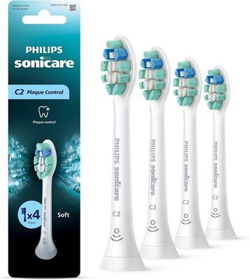 4x Pack C2 Optimal Plaque Control Toothbrush Head for Philips Sonicare HX9024/10