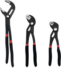 3PCS Groove Joint Pliers Set 7Inch 10Inch 12Inch, Fast Adjustable Channel Locks