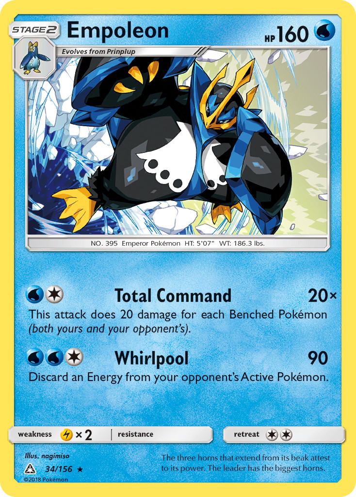Empoleon 34/156 Rare Ultra Prism Near Mint