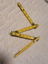 Vtg Stanley No. x226 Folding Ruler 72" Four Way Extension Zig Zag Made In USA