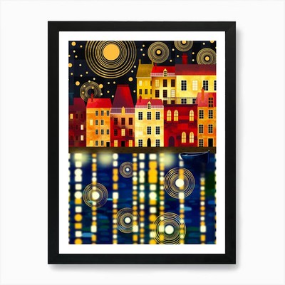 Celestial Dance Art Print Framed Wa Framed Wall Art Poster Canvas Print Picture