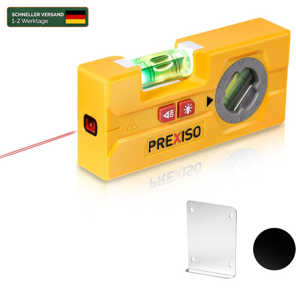 Laser-Wasserwaage 2-In-1 Torpedo Mit Led-Licht FüR PräZises Messen-image