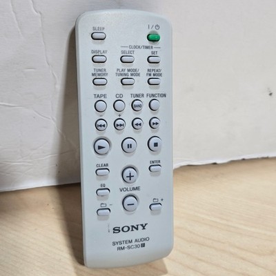 Sony Remote RM-SC30 OEM Audio Tested For CMT-NEZ30 CMT-NEZ50 HCD-NEZ30