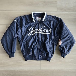 Yankees Majestic Authentic ジャケット ネイビー Men's New York Yankees Majestic Navy On-Field Therma Base
