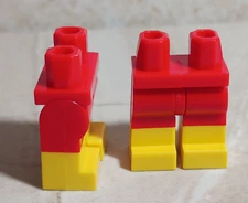 New LEGO SHORTS Bare feet Barefooted Standard Yellow Flesh Skin RED Swim Trunks