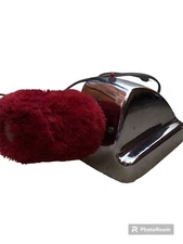 Vintage Chrome Boot Valet /Polisher Model #62 With Original Brush Belk Inc Works