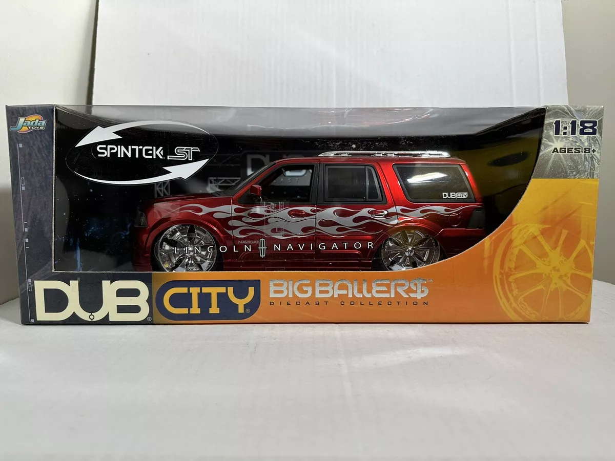 JADA DUB BIG BALLERS LINCOLN NAVIGATOR RED 1:18 DIECAST MODEL CAR NEW IN BOX