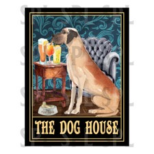 THE DOG HOUSE Great Dane retro tin sign novelty gift, Pub Bar Man Cave