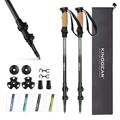 Walking Stick - Adjustable Hiking Poles 7075 Aluminum Trekking Poles with Qui...