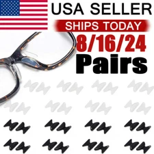 8 Pairs Anti-slip silicone Stick On Nose Pads For Eyeglasses Sunglasses Glasses