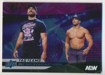 MAX CASTER/ANTHONY BOWENS #74 2025 Upper Deck AEW DIAMOND PLATE ACCLAIMED