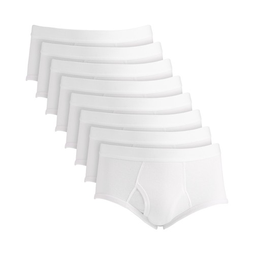 Club Room Men's Briefs, 8-Pack White B4HP - Picture 7 of 7