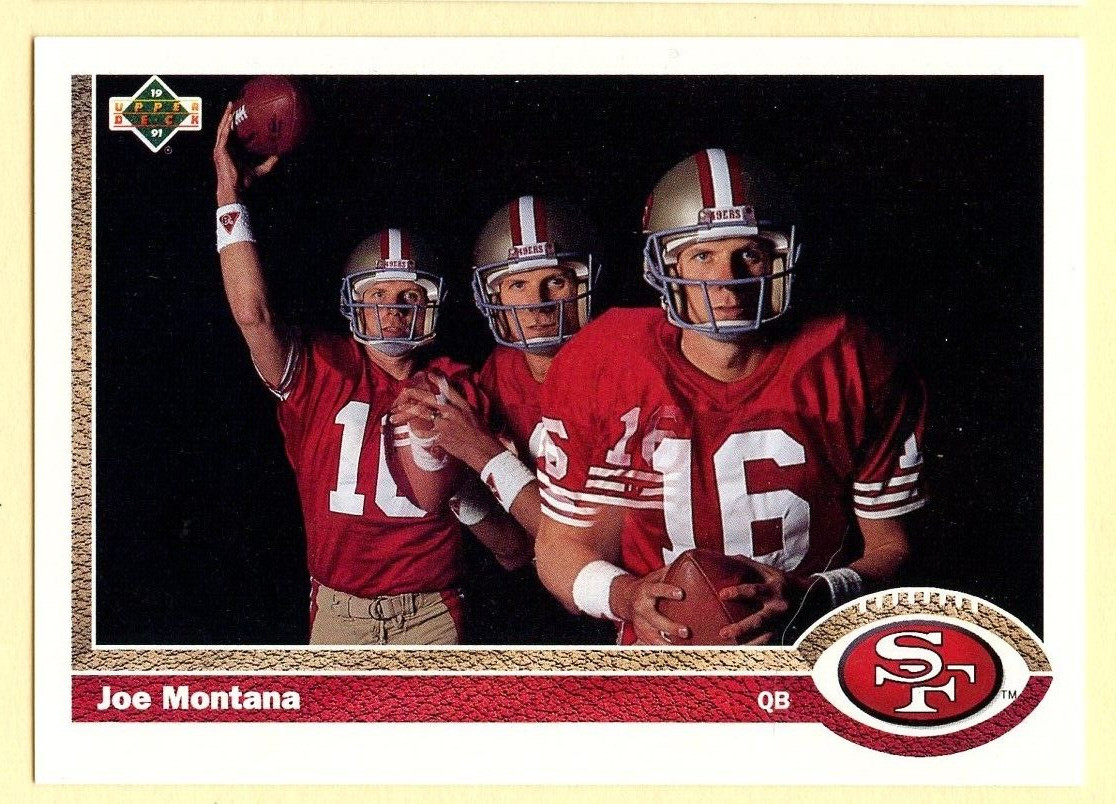 1991 Upper Deck Joe Montana football card #54 San Francisco 49ers HOF