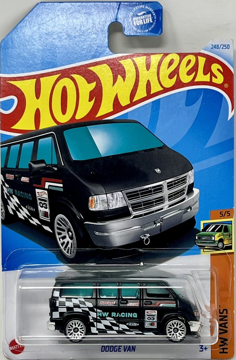 ホットウィール DODGE VAN 6台 Hot Wheels White Dodge Van HW 55 Race Team Kids Model
