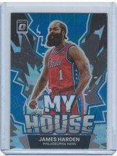 James Harden 2022-23 Donruss Optic #5 My House Holo Philadelphia 76ers