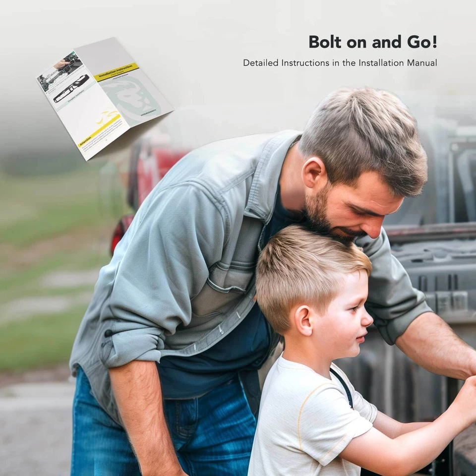 Barra frontal de parachoques con hardware para Ford F-250 F-350 F-450 Super Duty 2008-2010 Foto 3 de 4