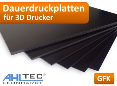 GFK Dauerdruckplatte 3D Drucker Druckplatte für ABS PLA PETG HIPS PMMA Filament