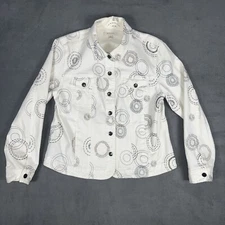 JM Collection Button Blazer Jacket Cardigan Top Womens 14 FAST SHIPPING