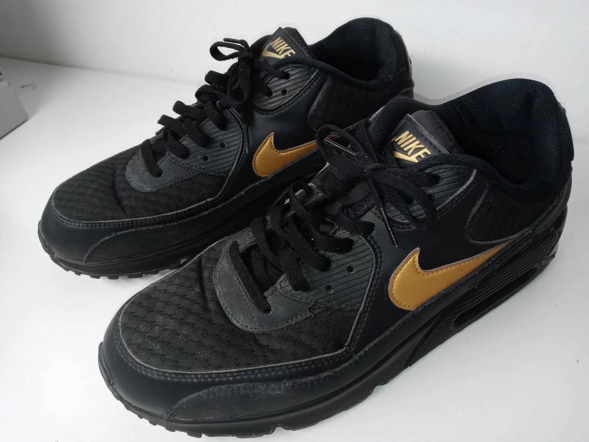 Nike air max 90 black and gold mens online