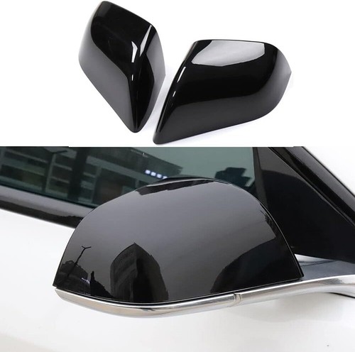 Black Side Mirror Protector Covers for Tesla 17-23 Model 3 - Bild 2 von 2