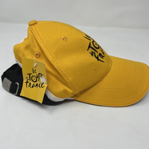 Le Tour De France Bicycle Race Hat NWT TDF yellow color with B/W edging - Picture 3 of 6