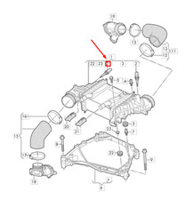 NEU VW-TRANSPORTER T6 LADUNGSLUFTTEMPERATURSENSOR 03N906081D 15-19 ORIGINAL