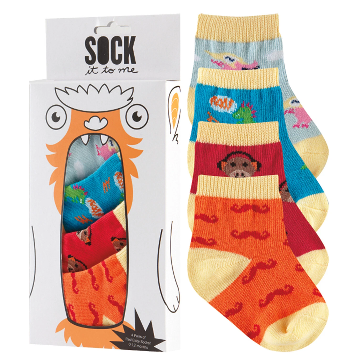 Sock It To Me Baby Socks Multi-Pack - Orange Boys (0-1 Years)
Opens in a new window or tab