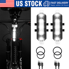 5 LED USB Rechargeable Bike Tail Light Bicycle Safety Cycling Warning Rear Lamp