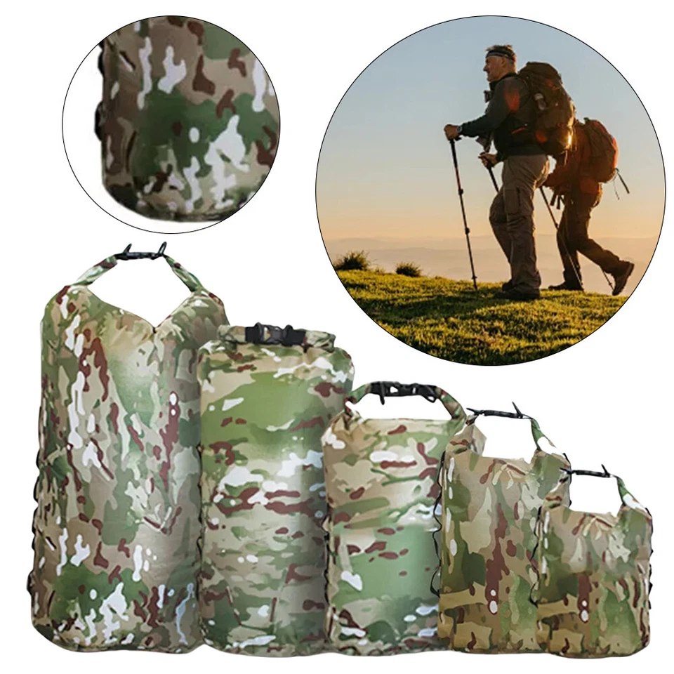 Outdoor Reise Kajak Wandern Dry Bag Roll Wasserdichte Packsack Ocean Rucksäcke - Bild 3 von 4