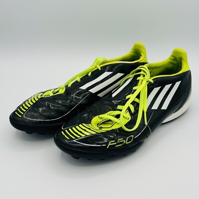 Adidas Soccer Cleats Mens 6.5 Black Yellow F10 Adizero F50 TRX FG