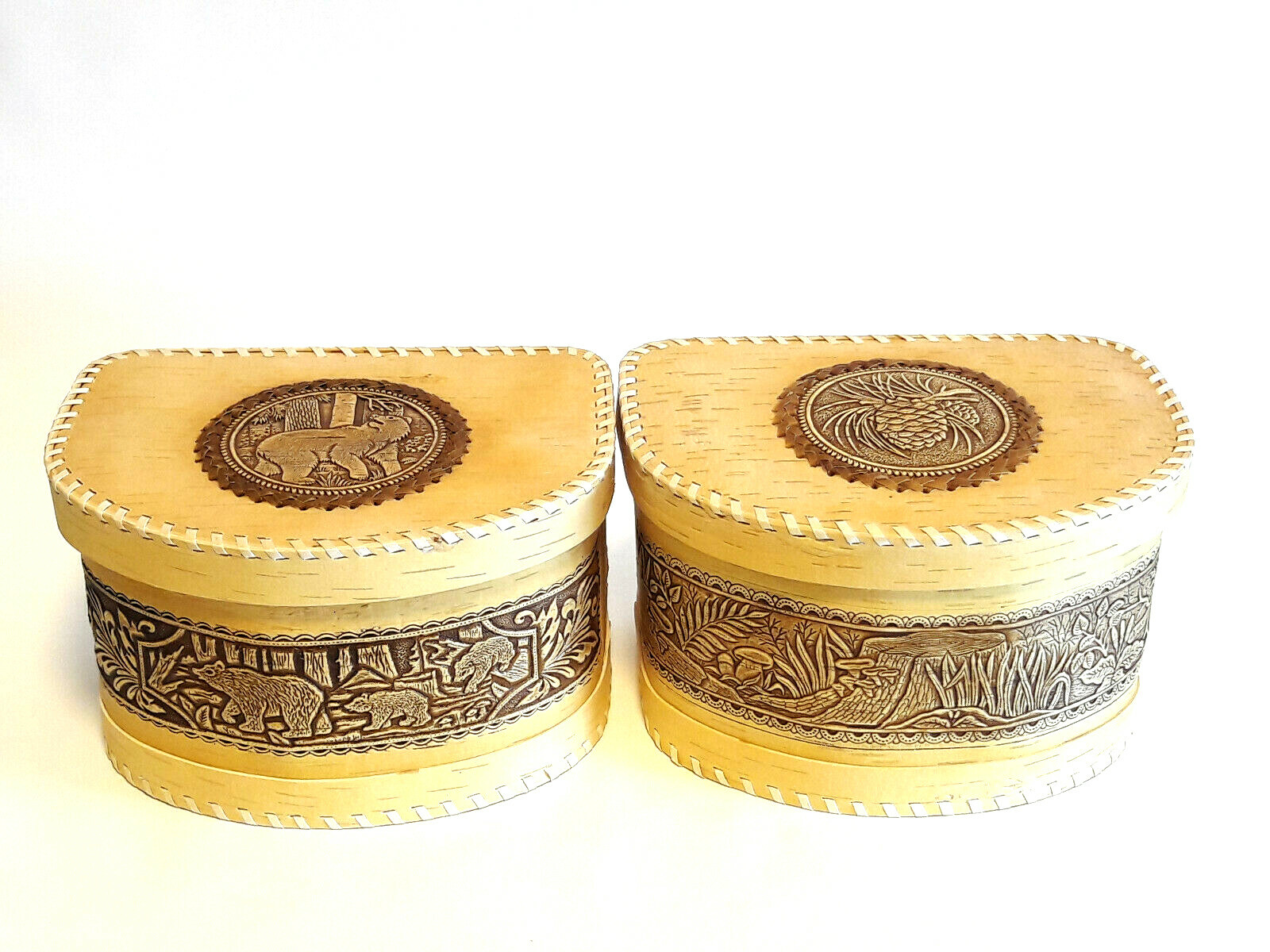 Holz Birkenrinde Brotbox Brotkasten Brotkiste Brotkorb Organikprodukt Handmade