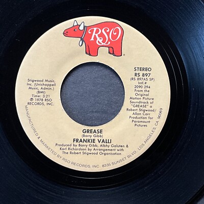 Frankie Valli, Grease / Gary Brown (Sax), Grease (Instr.), 7'' 45rpm, Vinyl VG
