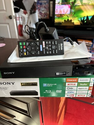 Sony BDP-S3700 Blu-ray  Player with Built-in Wi-Fi + Streaming Services-OPEN BOX