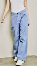 Women Wide Leg Denim Pants