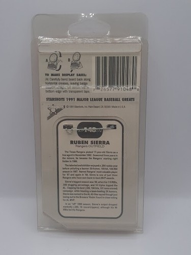 Sealed Starshots 1991 Major League Baseball Greats Badges/Pins - Picture 90 of 108