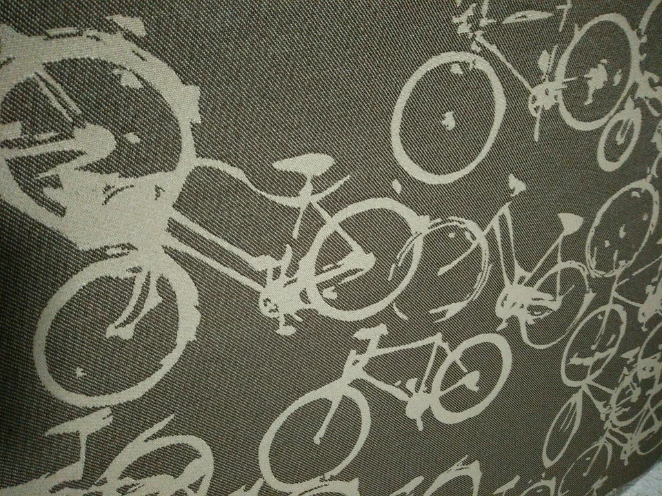 FABRIC "REMNANT"PC.HEAVY WT. POLY BLEND FABRIC NEW TO STORE!  BICYCLES! - Image 4 of 4