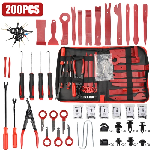 200Pcs Car Trim Removal Tool Set Hand Tools Pry Bar Panel Door Interior Clip Kit - Picture 1 of 13