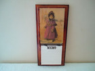 Vintage Wooden Willimantic Thread Themed Memo Holder " Beautiful Collectible " — photo 1
