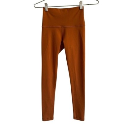 Aritzia TnAction Burnt Orange Leggings, Size XS