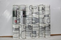 6 Rollen Vliestapete As Creation 2119-27 Grau-Schwarz-Cremeweiss Gemustert 8A