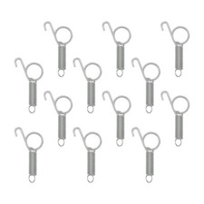 12PCS Spring-Latch Hooks Rabbit Cage Hooks Stainless Pet Cage Door Spring Hooks