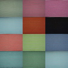 B&uuml;ndchen Ringel Streifen gestreift 2-farbig Strickschlauch Meterware Stoff