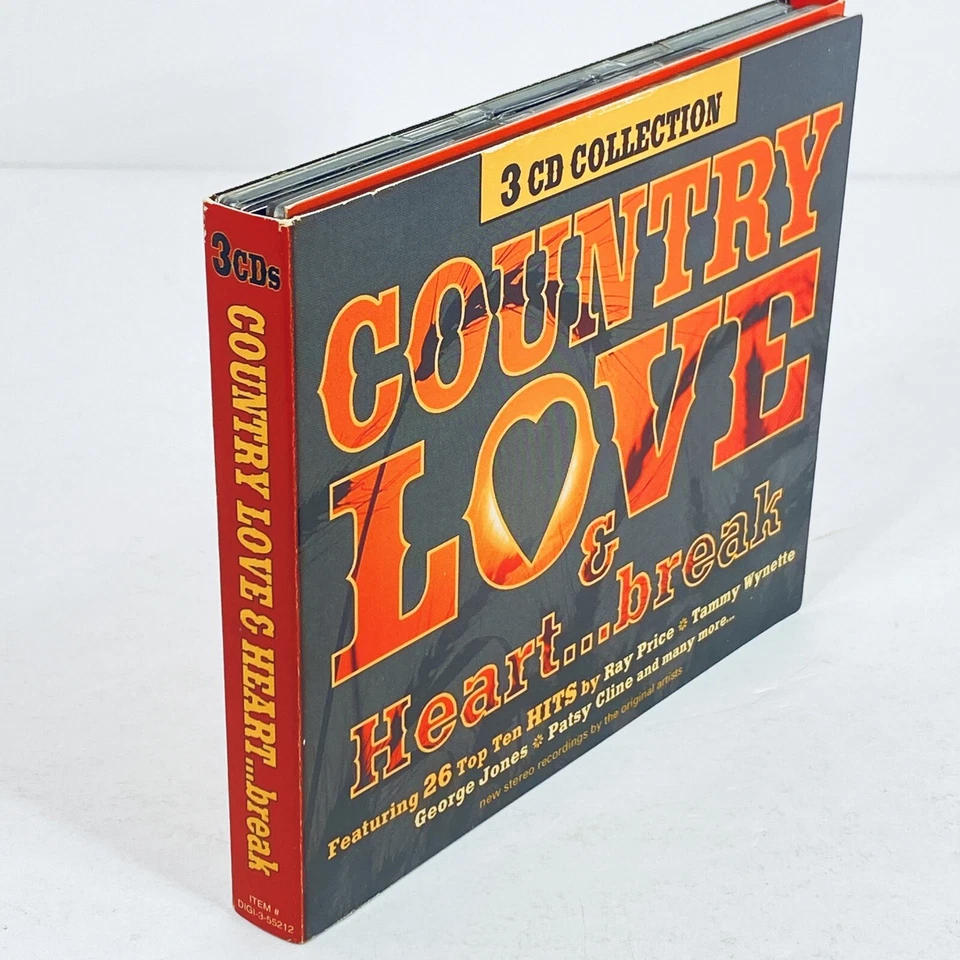 COUNTRY LOVE & HEART...BREAK - ORIGINAL ARTISTS - 30 TRAX - 3 DISC SET - Image 2 of 4