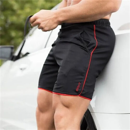 Men's Sports Training Bodybuilding Summer Shorts Workout Fitness GYM Short Pants - Picture 3 of 26