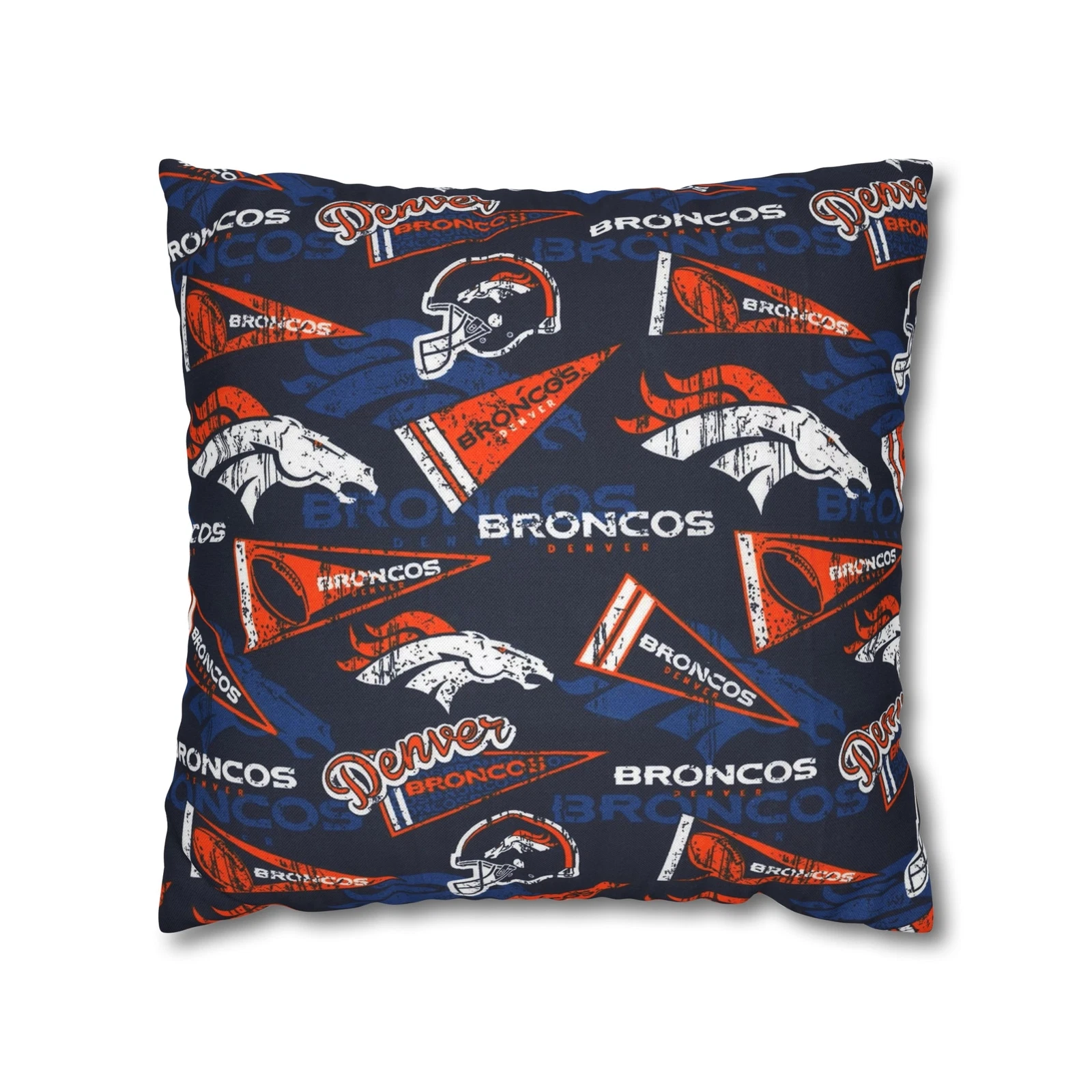 Denver Broncos Spun Square Pillowcase