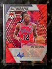2022-23 Panini Mosaic Ayo Dosunmu Red Wave Prizm Autographs SP Auto