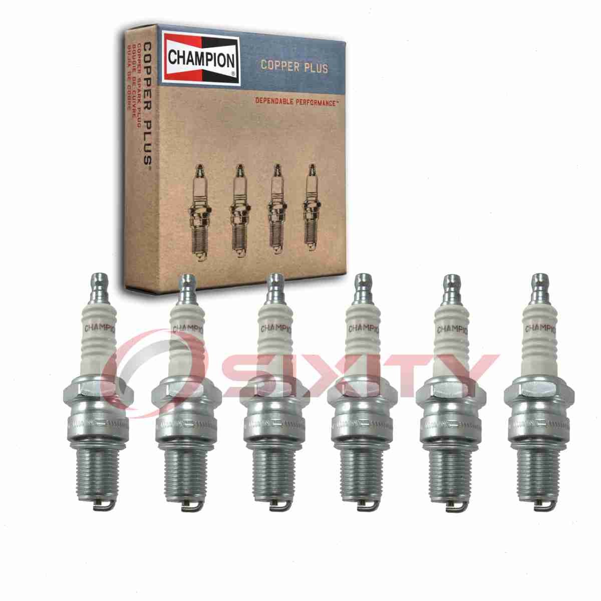 6 pc Champion Copper Plus 805 Spark Plugs for XS4063 W3CC W3C0 W3C W2CC W2C0 ij