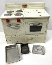 Vintage 1950  s Empire Little Lady Electric Toy Doll Stove Not Working Cord Bad