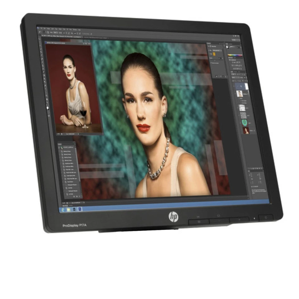 HP ProDisplay P17A 17" TN LCD Monitor 5:4, 1000:1, LED Backlit VGA Tilt, VESA - Image 3 of 4