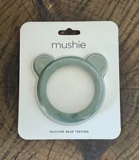Mushie Silicone Bear Teether BPA Free Dried Thyme - NEW